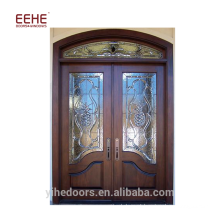 Pele da porta do folheado da madeira de Foshan com a porta da madeira do mdf / entrada arqueada porta de madeira
